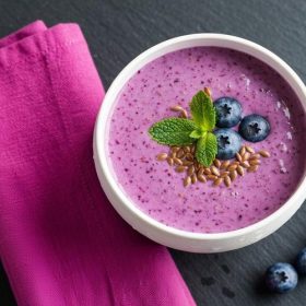 Смути со боровинки и ленено семе