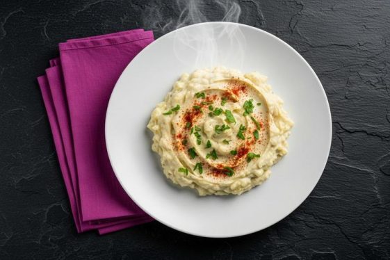 Макало од лук и варени компири