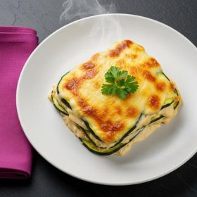 Тава со тиквички и бешамел