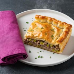 Пита со праз и мелено месо