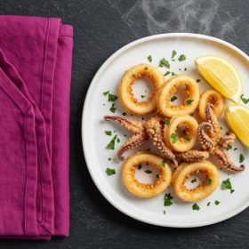 Пржени лигњи на тава