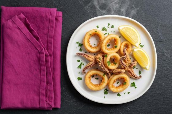 Пржени лигњи на тава