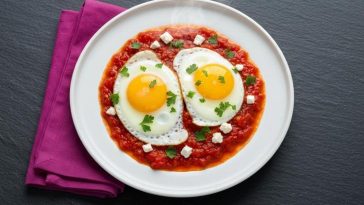 Пржени јајца со свежи домати (Ѓумбиш)