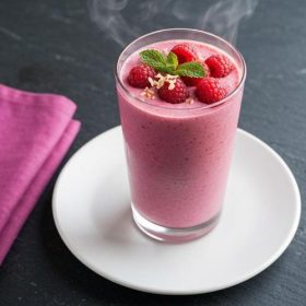 Смути со малини и кокосово млеко