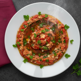 Макало со домати и лук