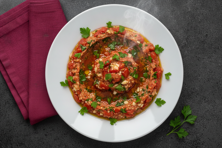 Макало со домати и лук